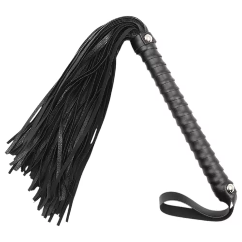 Latetobed - textúrált ostor (fekete, 48 cm)