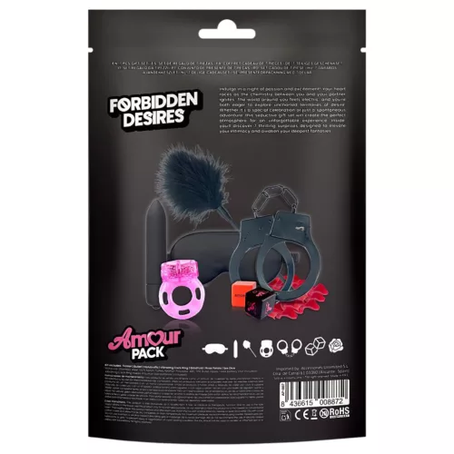 Amour Pack Forbidden Desires - kezdő szett vibrátorral - 7 részes