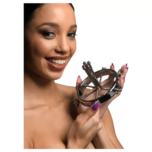 XR Brands Oculus - rozsdamentes acél tágító (ezüst)