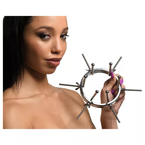 XR Brands Oculus - rozsdamentes acél tágító (ezüst)