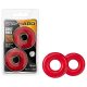 Stay Hard Donuts - péniszgyűrű szett (piros)