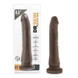   Dr. Skin 8,5 - tapadókorongos élethű dildó - barna (20,5cm)
