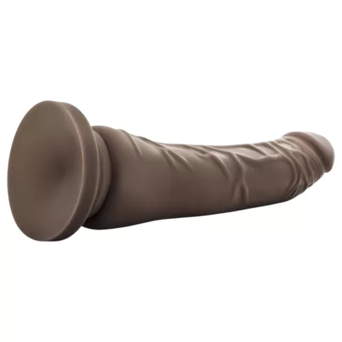 Dr. Skin 8,5 - tapadókorongos élethű dildó - barna (20,5cm)