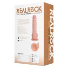 RealRock - tapadókorongos lökő vibrátor - natúr (20,5cm)
