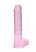 REALROCK - áttetsző élethű dildó - pink (22cm)