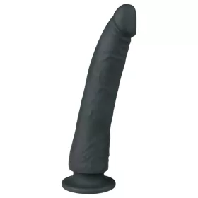   Easytoys - tapadókorongos 100% szilikon dildó (21cm) - fekete