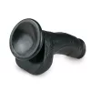 Easytoys - tapadókorongos, herés dildó (15cm) - fekete