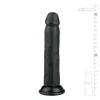 Easytoys - tapadókorongos élethű dildó (20,5cm) - fekete