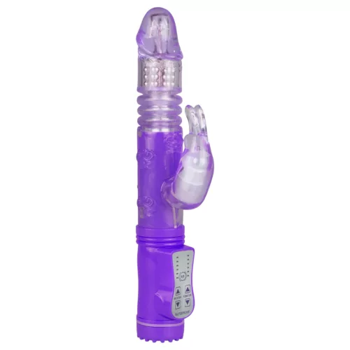 Easytoys Bunny - lökő-forgó vibrátor (lila)