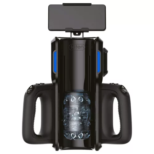 LETEN SM 500 - fel-le mozgó maszturbátor telefon tartóval (fekete)