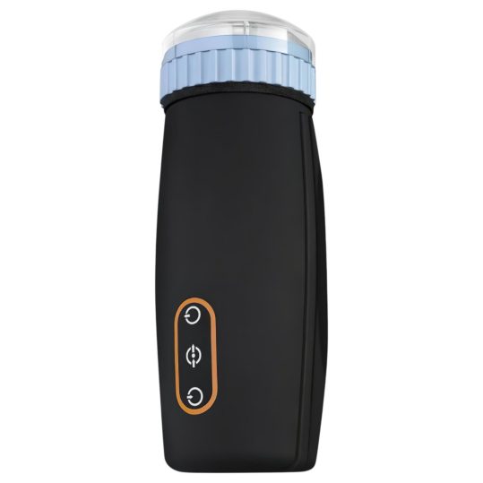 CRUIZR CM05 - akkus, lökő-szívó maszturbátor (fekete-kék)