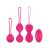 Easytoys LoveBalls - vibrációs gésagolyó szett - 3 részes (pink)