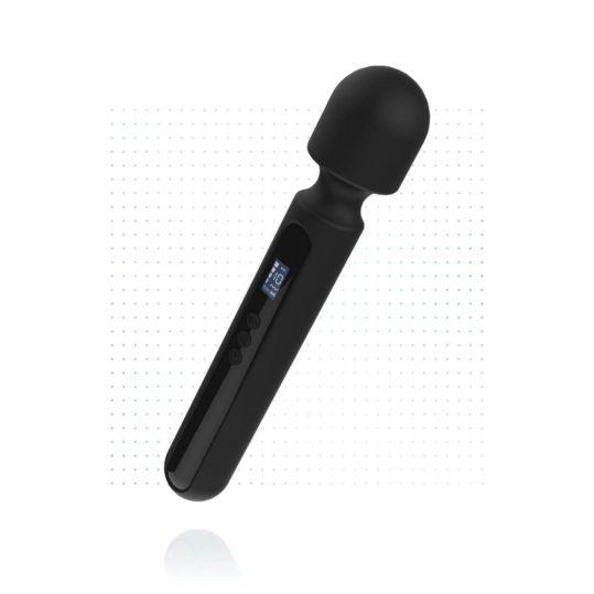 BLAQ - vízálló digitális masszírozó vibrátor (fekete)