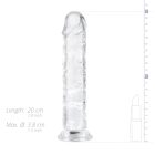 EasyToys - zselés dildó - 18cm (átlátszó)