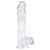 EasyToys - herés dildó - 13,5cm (átlátszó)