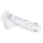 EasyToys - herés dildó - 13,5cm (átlátszó)