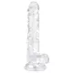 EasyToys - herés dildó - 17cm (átlátszó)