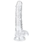 EasyToys - herés dildó - 17cm (átlátszó)