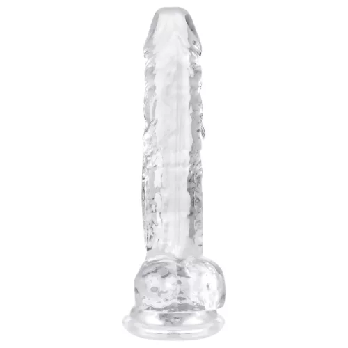 EasyToys - herés dildó - 17cm (átlátszó)