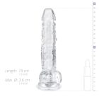 EasyToys - herés dildó - 17cm (átlátszó)