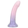 EasyToys Mermaid - csillámos dildó - 19cm (pink)