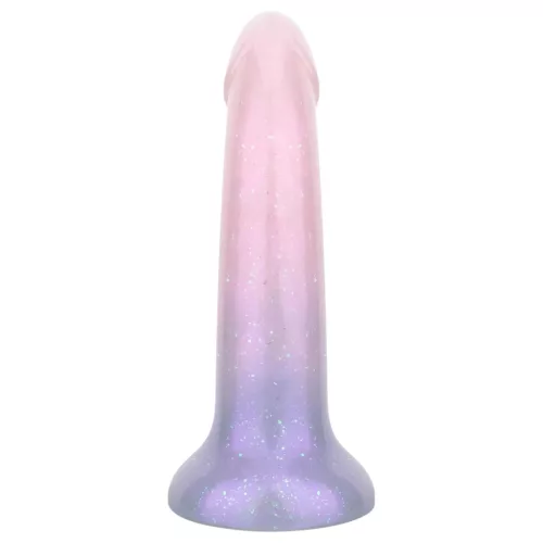 EasyToys Mermaid - csillámos dildó - 19cm (pink)