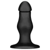 BUTTR FIM-92 - tapadókorongos anál dildó (fekete)