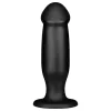 BUTTR AH-1 - tapadókorongos anál dildó (fekete)