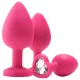 / Flirts anal training kit - anál plug szett (3db) - pink