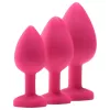 / Flirts anal training kit - anál plug szett (3db) - pink