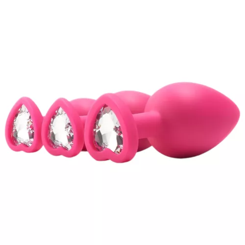 / Flirts anal training kit - anál plug szett (3db) - pink