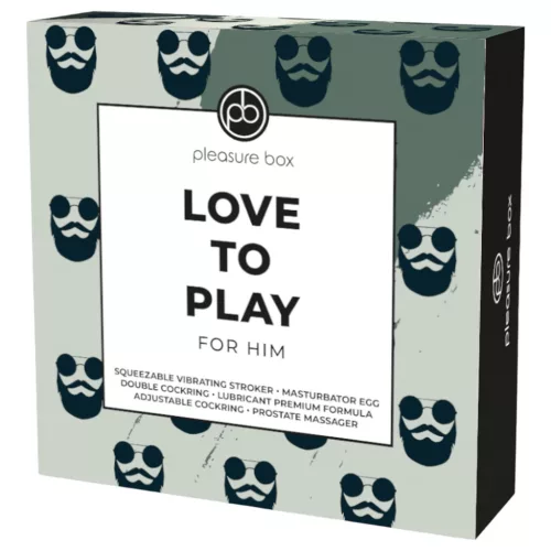 Pleasure Box Love to Play - maszturbátor szett férfiaknak - 6 részes