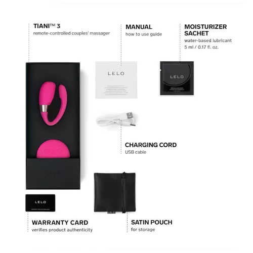 LELO Tiani 3 - szilikon párvibrátor (pink)