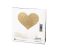 Bijoux Indiscrets Flash - csillogó szív mellbimbómatrica (arany)