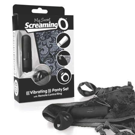 MySecret Screaming Pant - rádiós vibrációs bugyi - fekete (S-L)