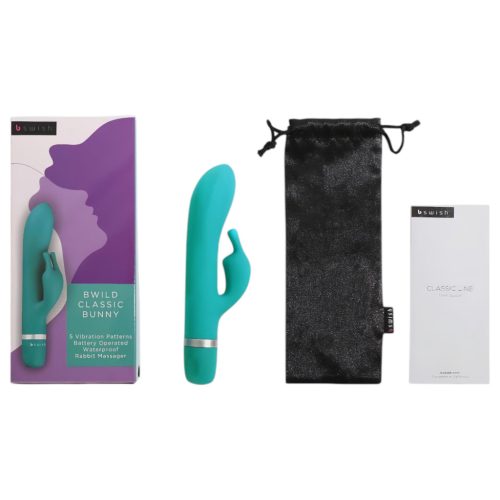 / B SWISH Bwild Classic Bunny - csiklókaros vibrátor (türkiz)