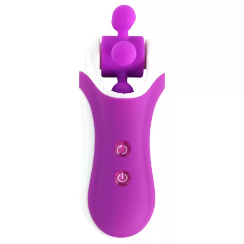 FEELZTOYS Clitella - akkus, forgó, orál vibrátor (lila)