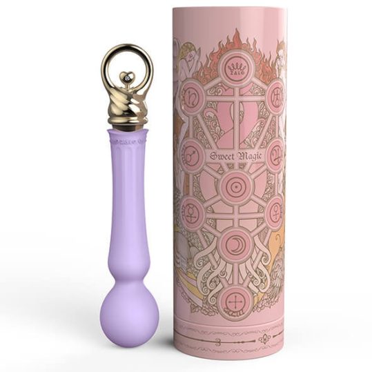 ZALO Confidence Heating Wand - akkus, luxus masszírozó vibrátor (lila)