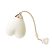 ZALO Baby Heart - akkus, vízálló luxus csikló vibrátor (fehér)