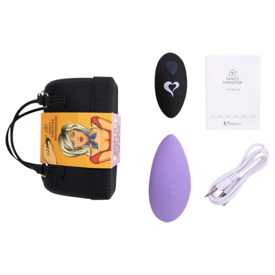 / FEELZTOYS Panty - akkus, rádiós csikló vibrátor (lila)