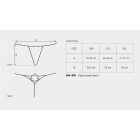 Obsessive Luiza - tulipános tanga (fehér)