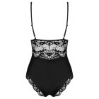 Obsessive 810-TED-1 - csipkés body (fekete)