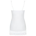 / Obsessive Miamor - fehér köves, csipkés hálóing és tanga (fehér)