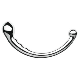 Le Wand - kétvégű rozsdamentes acél dildó (ezüst)