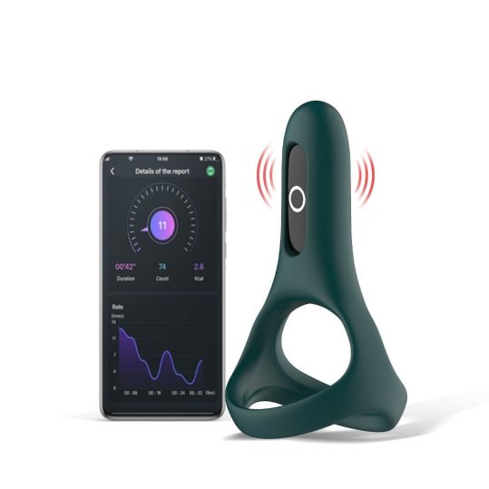 Magic Motion Rise - okos, akkus vibrációs péniszgyűrű (zöld)