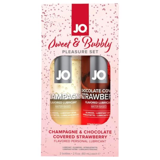 / JO System Sweet & Bubble síkosító - pezsgő-csoki-eper (2db)