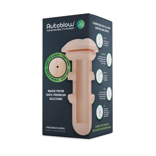 Autoblow A.I. Silicone Anus Sleeve - Flesh