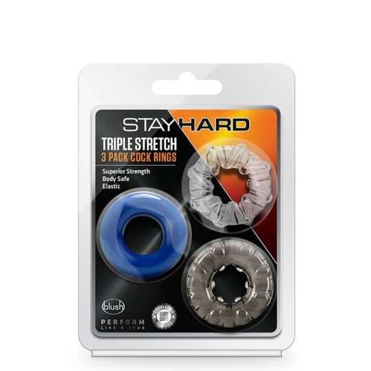 STAY HARD TRIPLE STRETCH 3PACK COCKRINGS