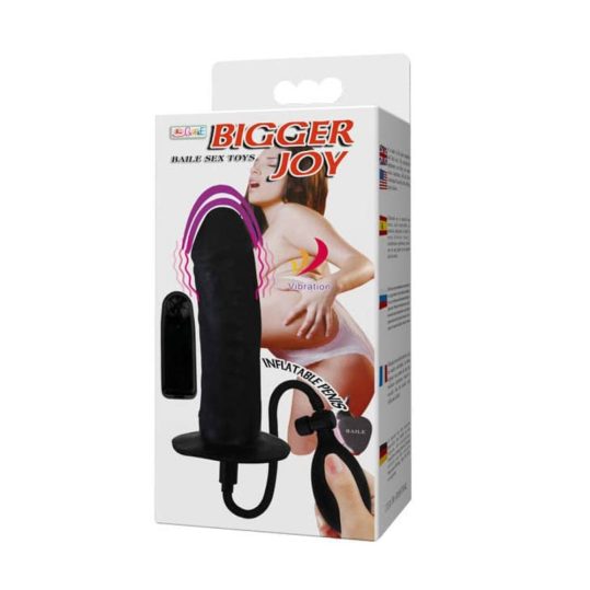 Bigger Joy Inflatable Penis Black 2