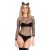 Naughty Kitty Bodysuit Black S/M